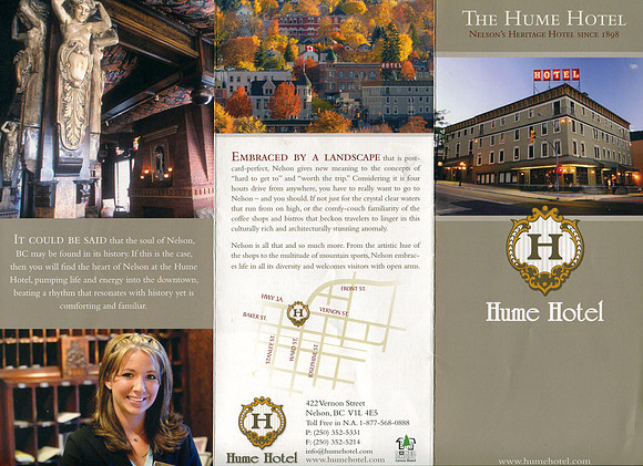 Brochure Hume Hotel 1/2