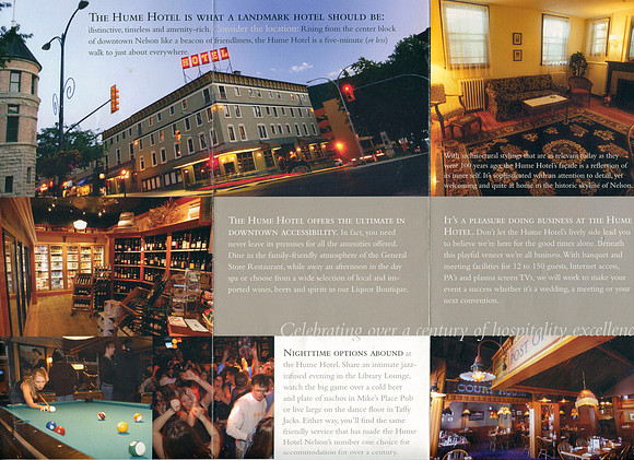 Brochure Hume Hotel 2/2